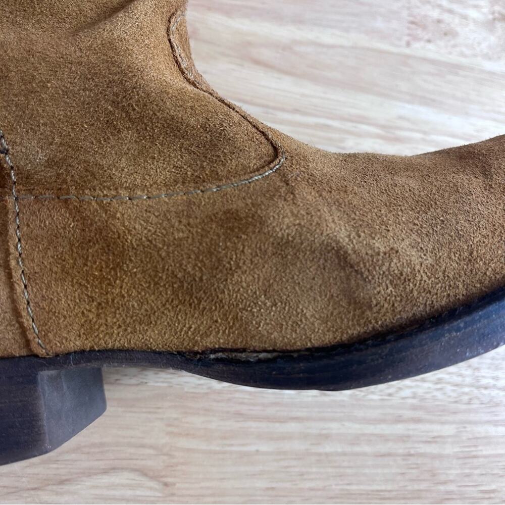 Zara Trafaluc Boots Womens 39 Below Knee Suede Tall Winter - Picture 13 of 13